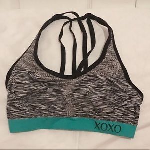 heathered sports bra